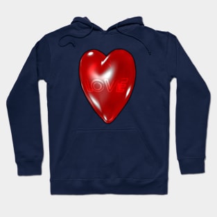 Love Red Heart BFF Hoodie